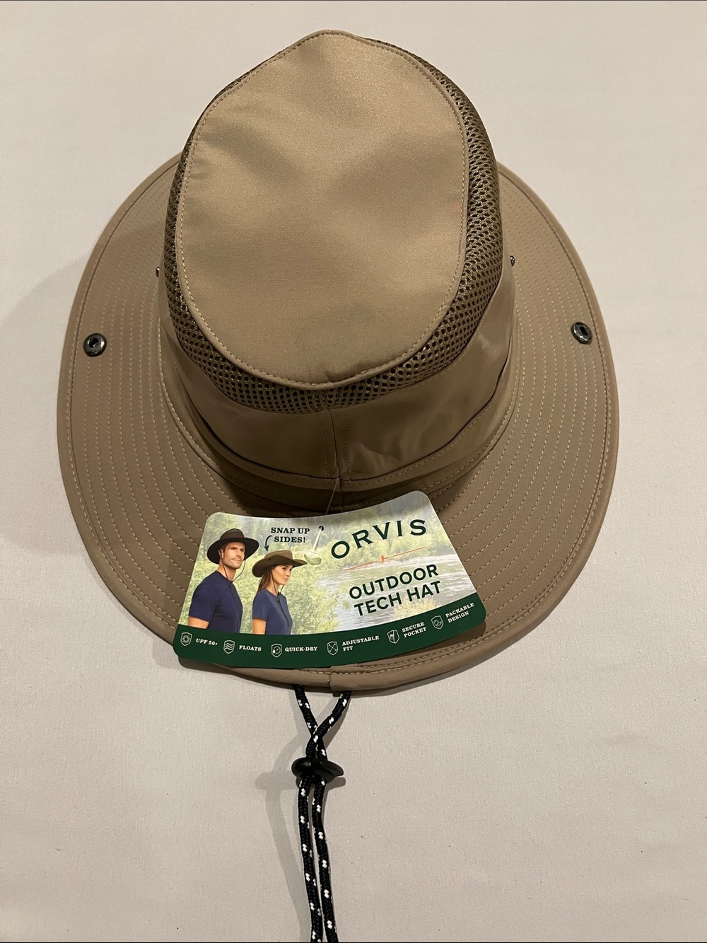 Orvis Khaki Outdoor Tech Sun Hat